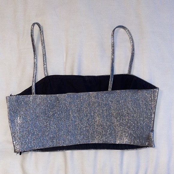 H&M Glittery crop top size x-small - Picture 4 of 6